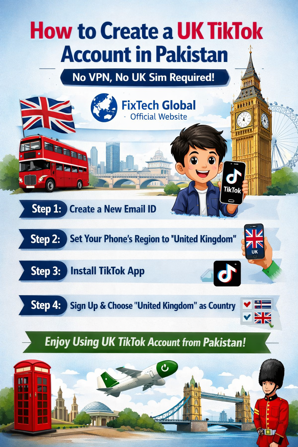 How to Create a UK TikTok Account in Pakistan No Vpn No Uk Sim Required How to Create a UK TikTok Account in Pakistan No Vpn No Uk Sim Required